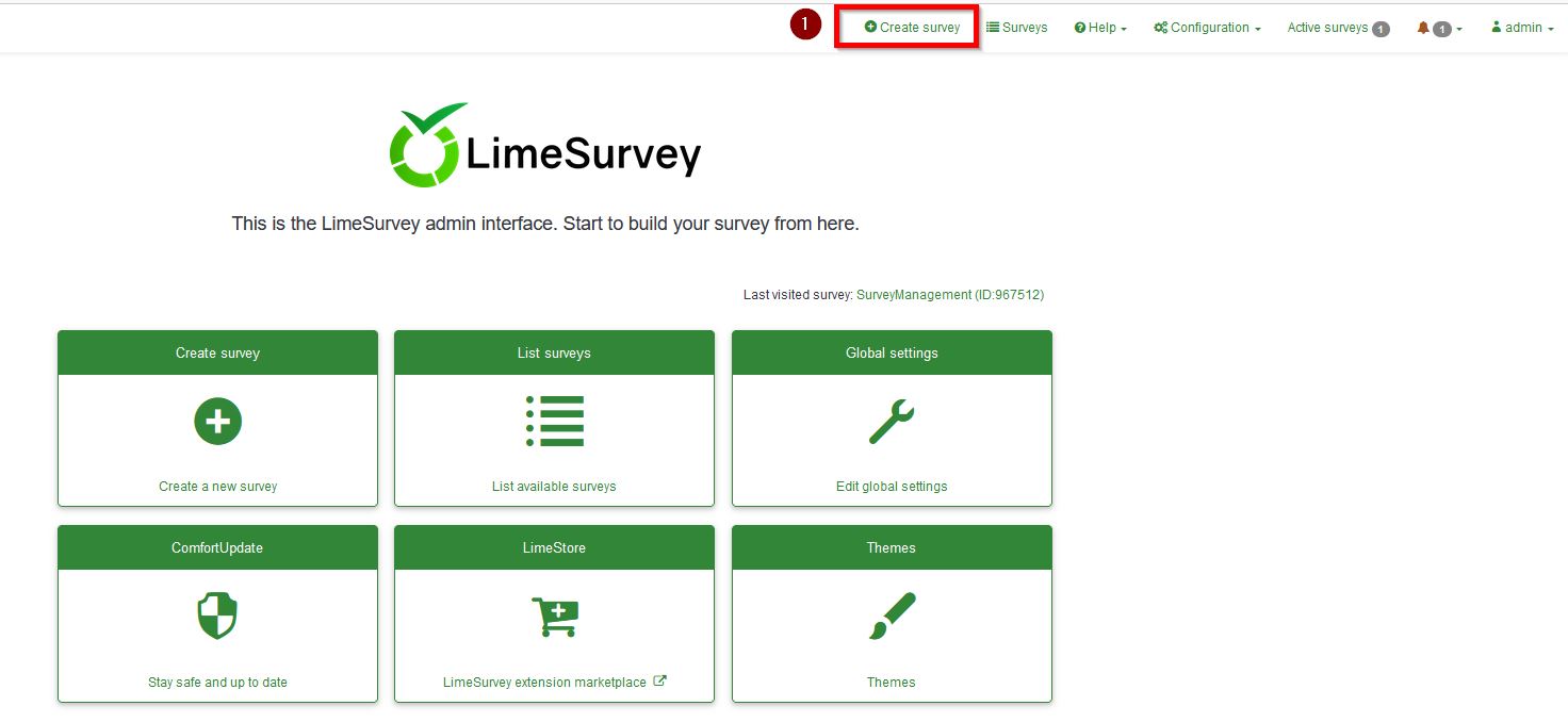 Quick create survey start - ngSurvey